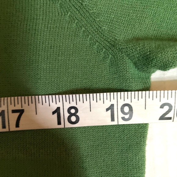 NWOT L.L.Bean classic women’s pea green button front cardigan. SZ M - Picture 7 of 9